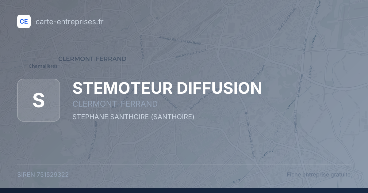 STEMOTEUR DIFFUSION — 751529322 — fiche entreprise