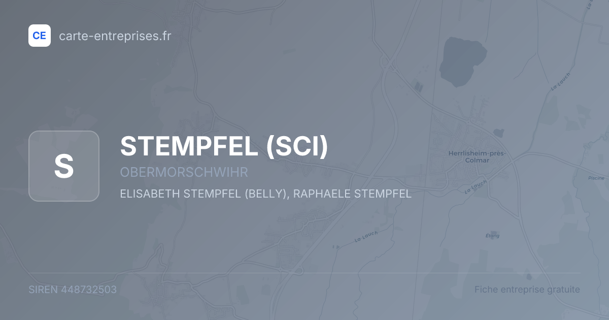 STEMPFEL (SCI) — 448732503 — fiche entreprise