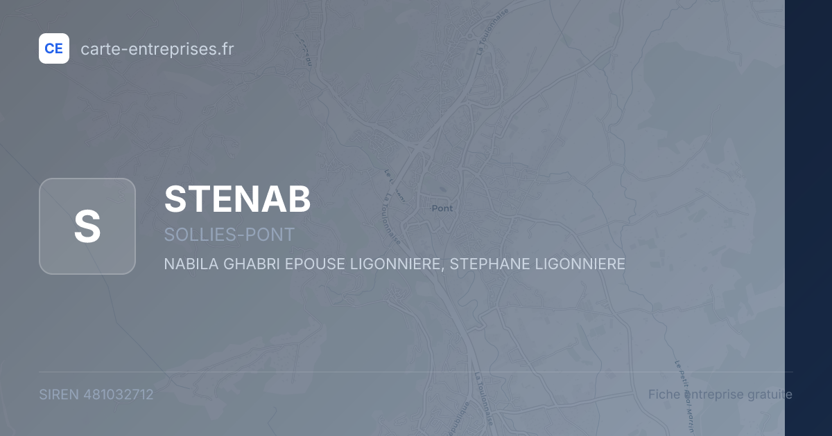 STENAB — 481032712 — fiche entreprise