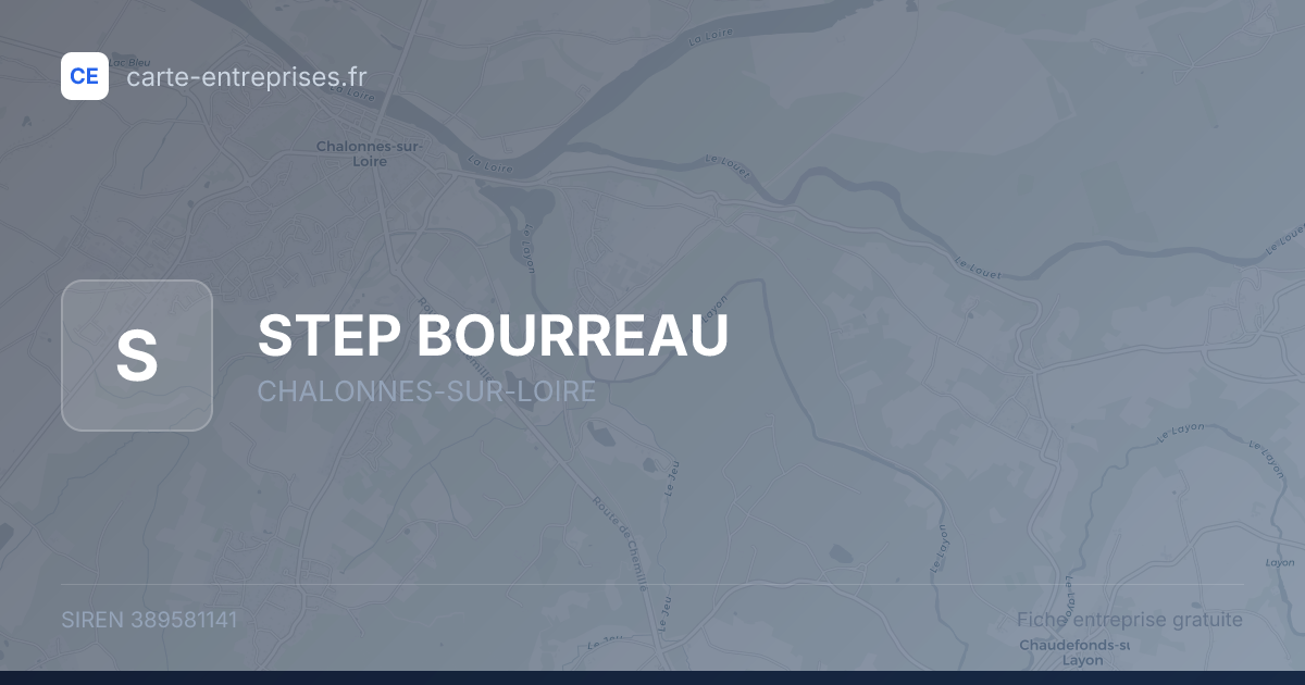 STEP BOURREAU — 389581141 — fiche entreprise