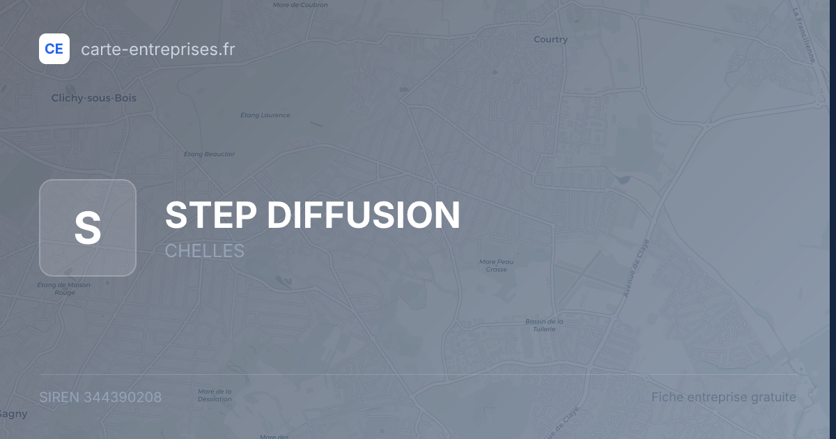 STEP DIFFUSION — 344390208 — fiche entreprise