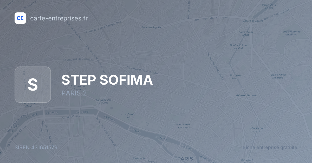 STEP SOFIMA — 431651579 — fiche entreprise