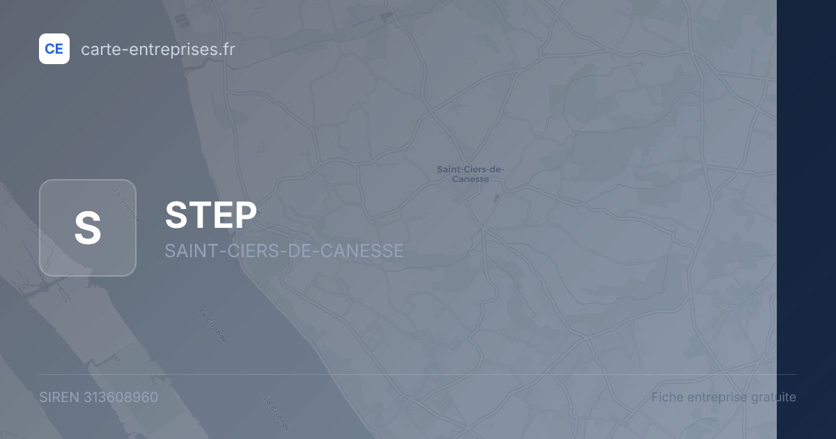 STEP — 313608960 — fiche entreprise