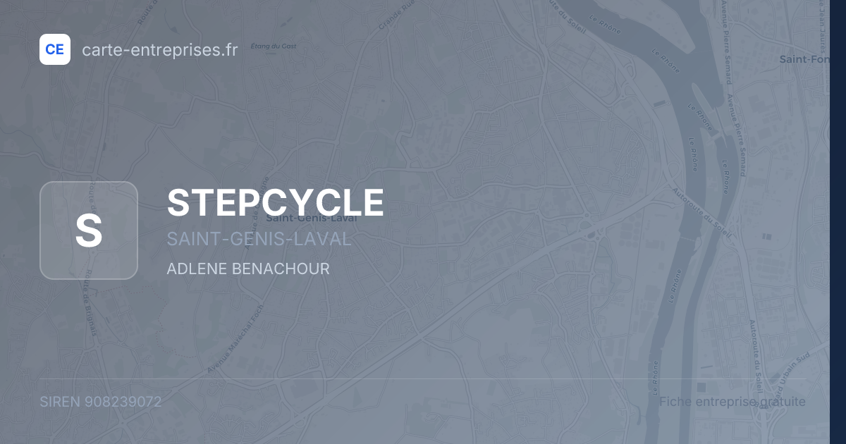 STEPCYCLE — 908239072 — fiche entreprise