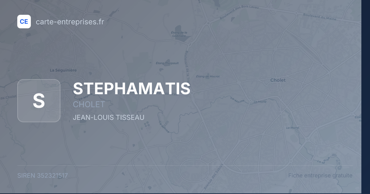 STEPHAMATIS — 352321517 — fiche entreprise