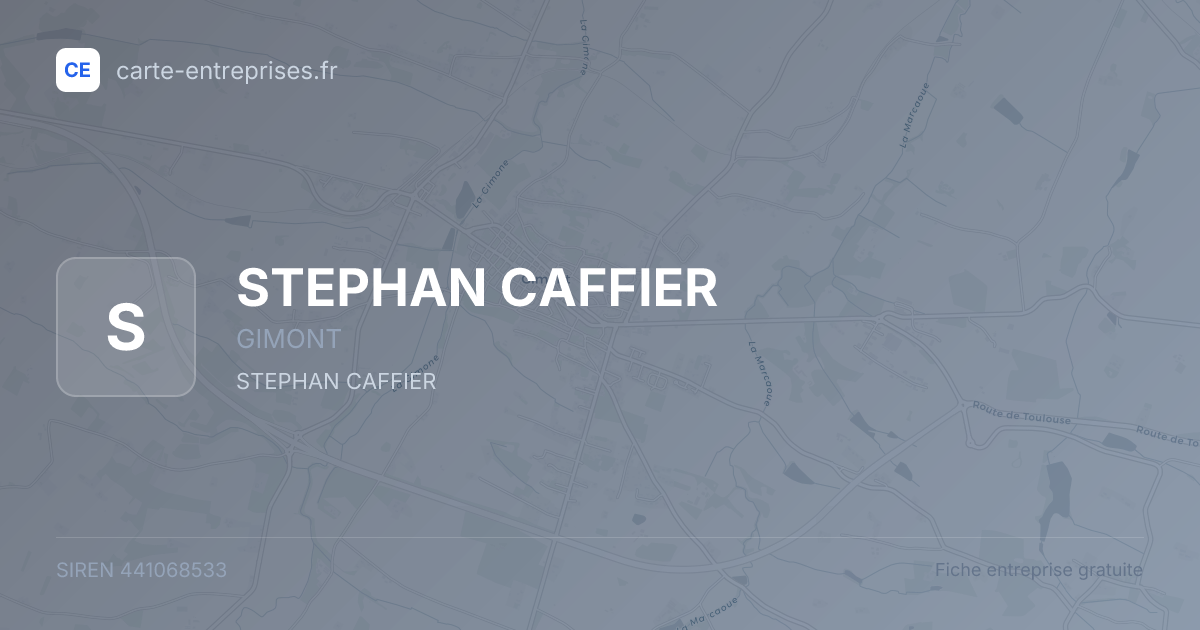 STEPHAN CAFFIER — 441068533 — fiche entreprise