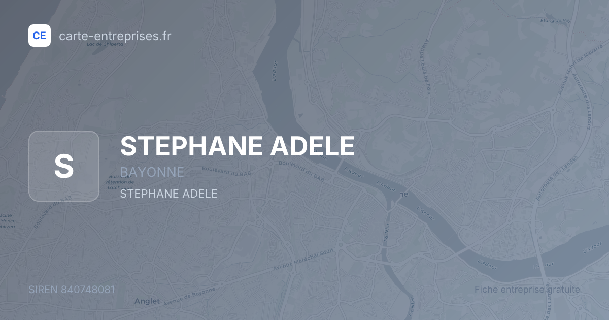 STEPHANE ADELE — 840748081 — fiche entreprise