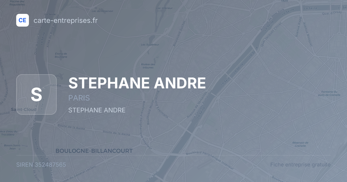 STEPHANE ANDRE — 352487565 — fiche entreprise