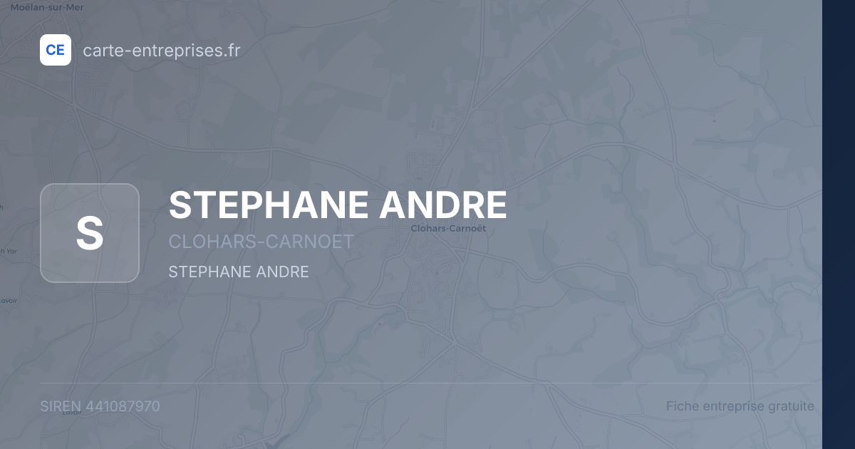 STEPHANE ANDRE — 441087970 — fiche entreprise