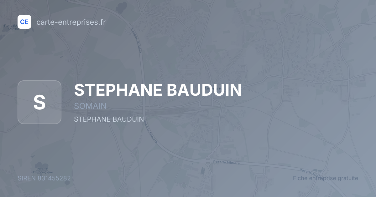 STEPHANE BAUDUIN — 831455282 — fiche entreprise
