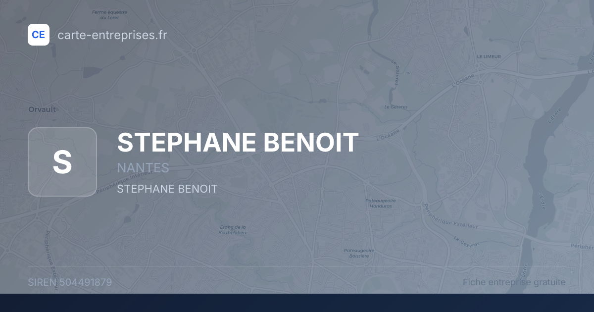 STEPHANE BENOIT — 504491879 — fiche entreprise