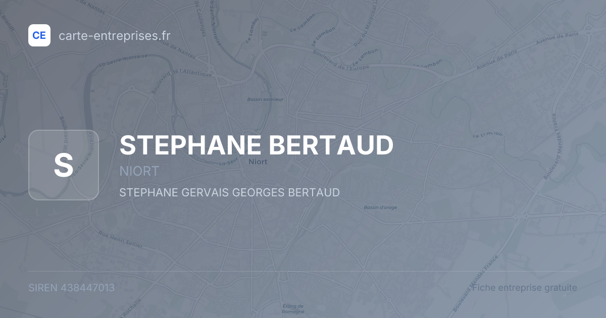 STEPHANE BERTAUD — 438447013 — fiche entreprise