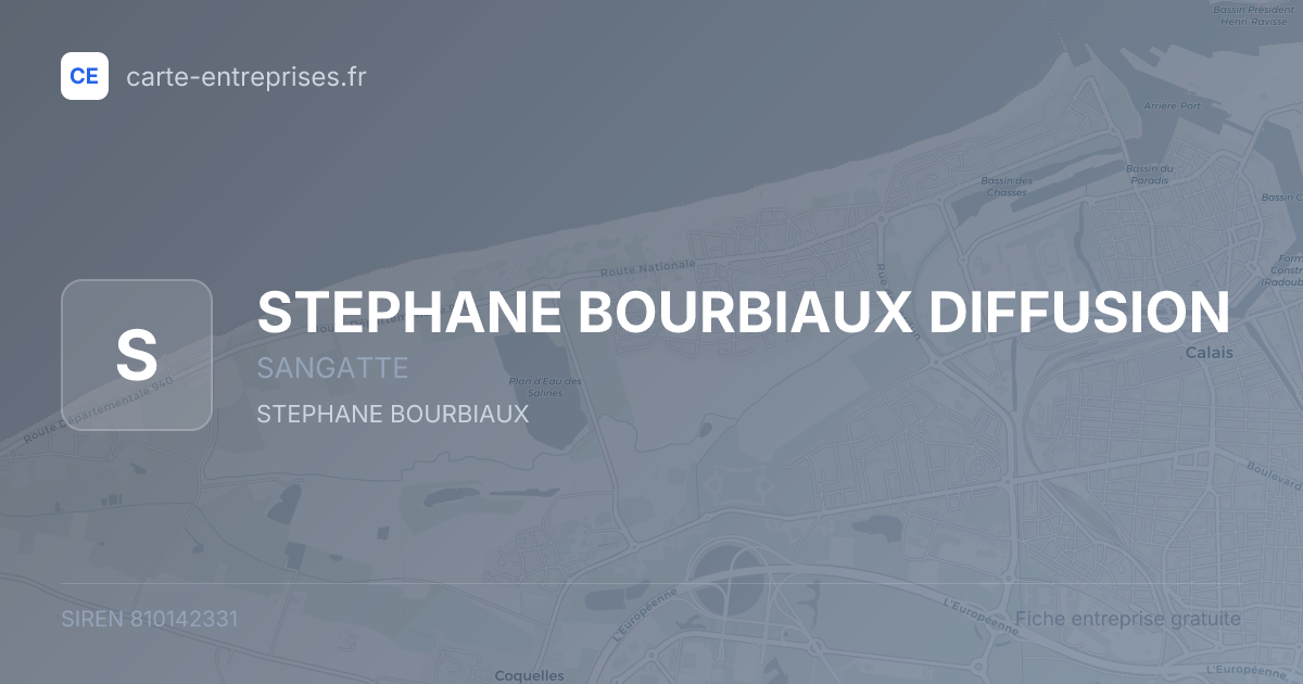 STEPHANE BOURBIAUX DIFFUSION — 810142331 — fiche entreprise