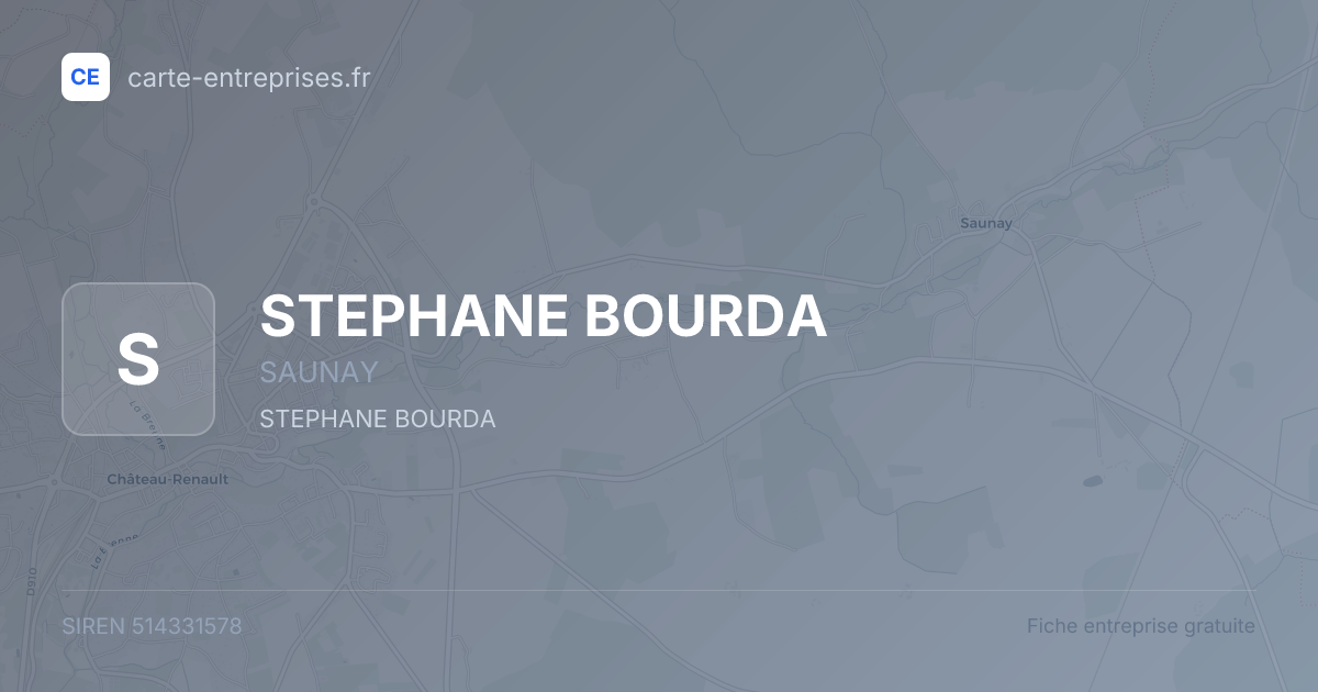 STEPHANE BOURDA — 514331578 — fiche entreprise
