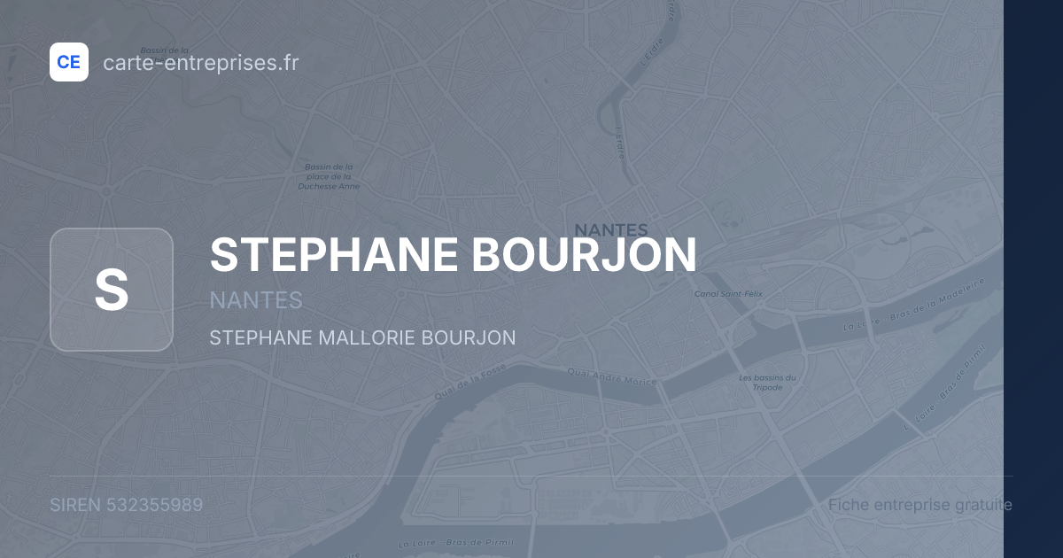 STEPHANE BOURJON — 532355989 — fiche entreprise