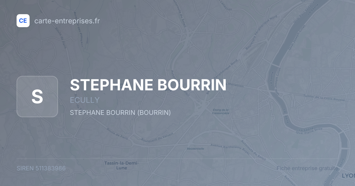STEPHANE BOURRIN — 511383986 — fiche entreprise