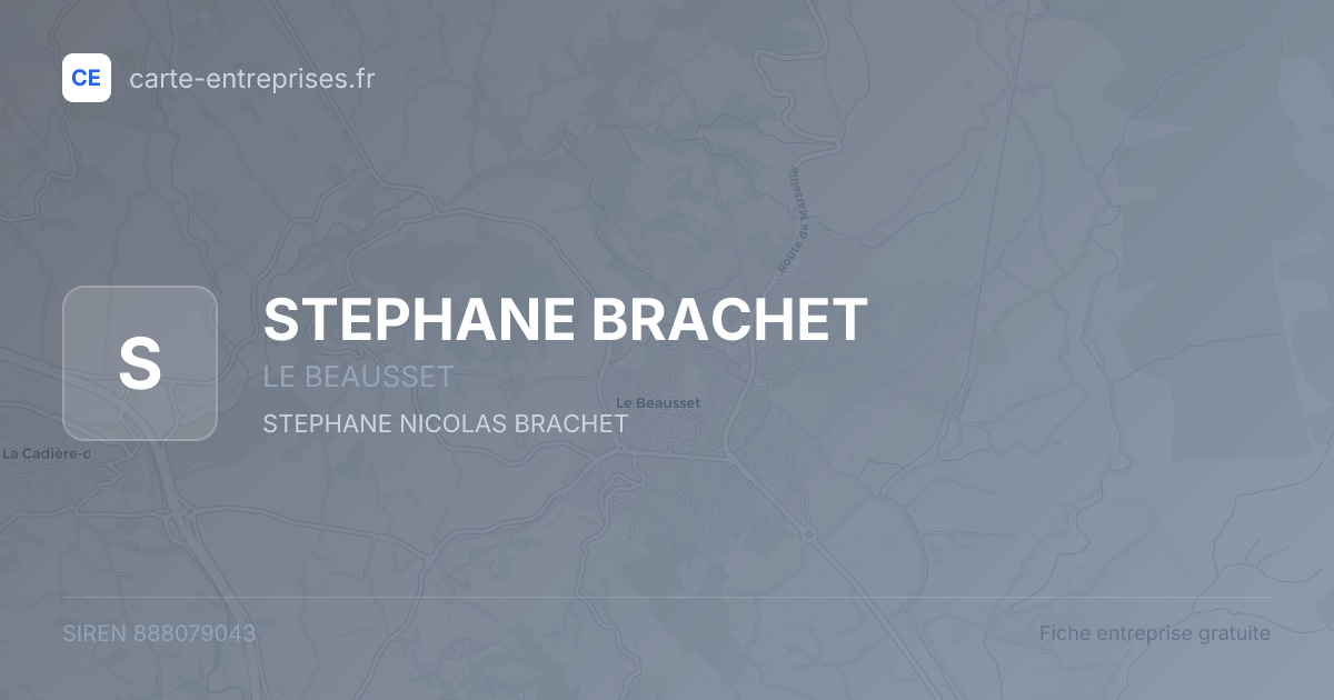 STEPHANE BRACHET — 888079043 — fiche entreprise