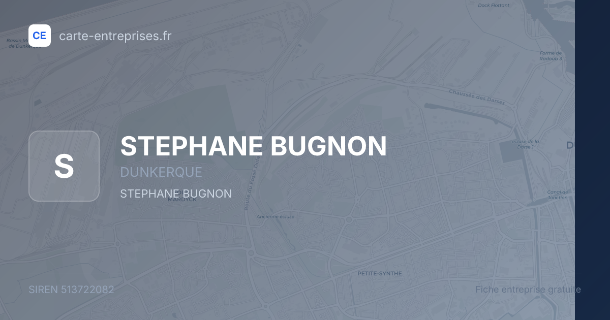 STEPHANE BUGNON — 513722082 — fiche entreprise