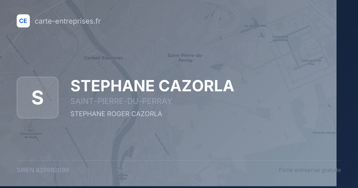 STEPHANE CAZORLA — 828992099 — fiche entreprise