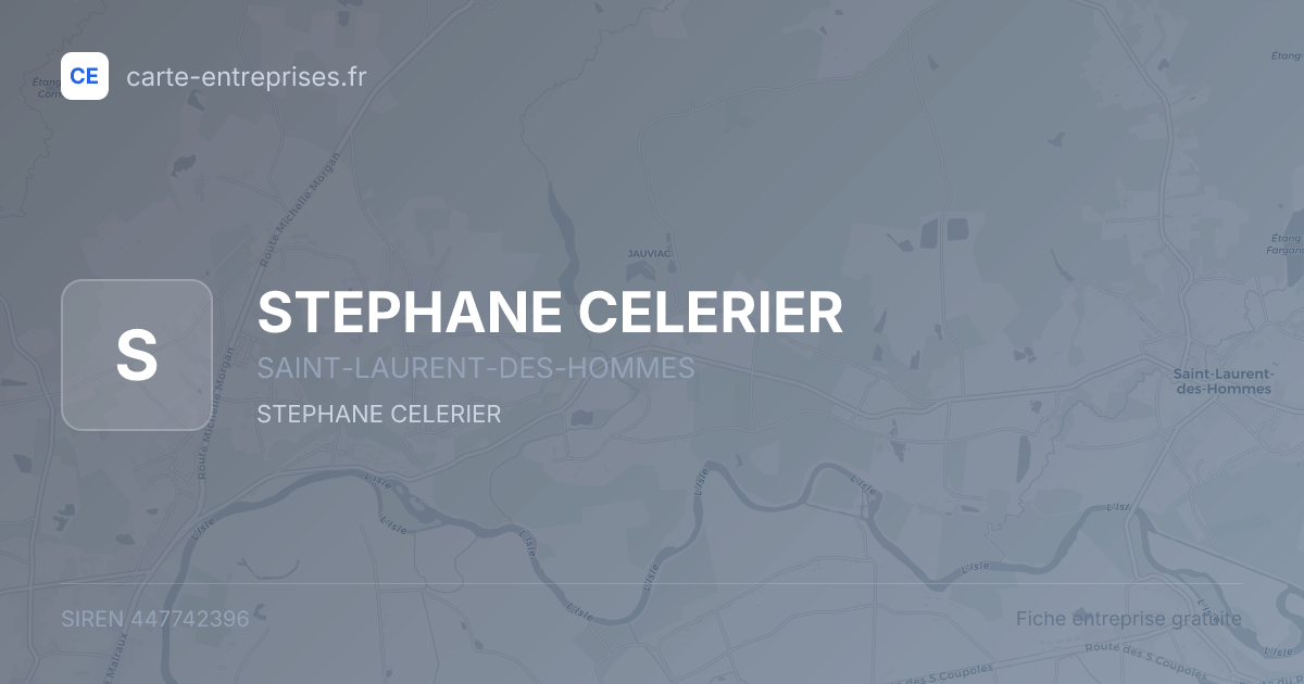 STEPHANE CELERIER — 447742396 — fiche entreprise