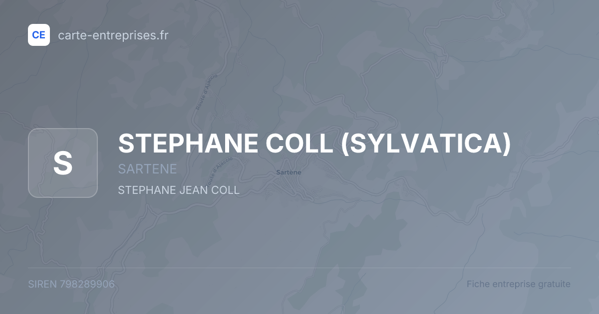 STEPHANE COLL (SYLVATICA) — 798289906 — fiche entreprise