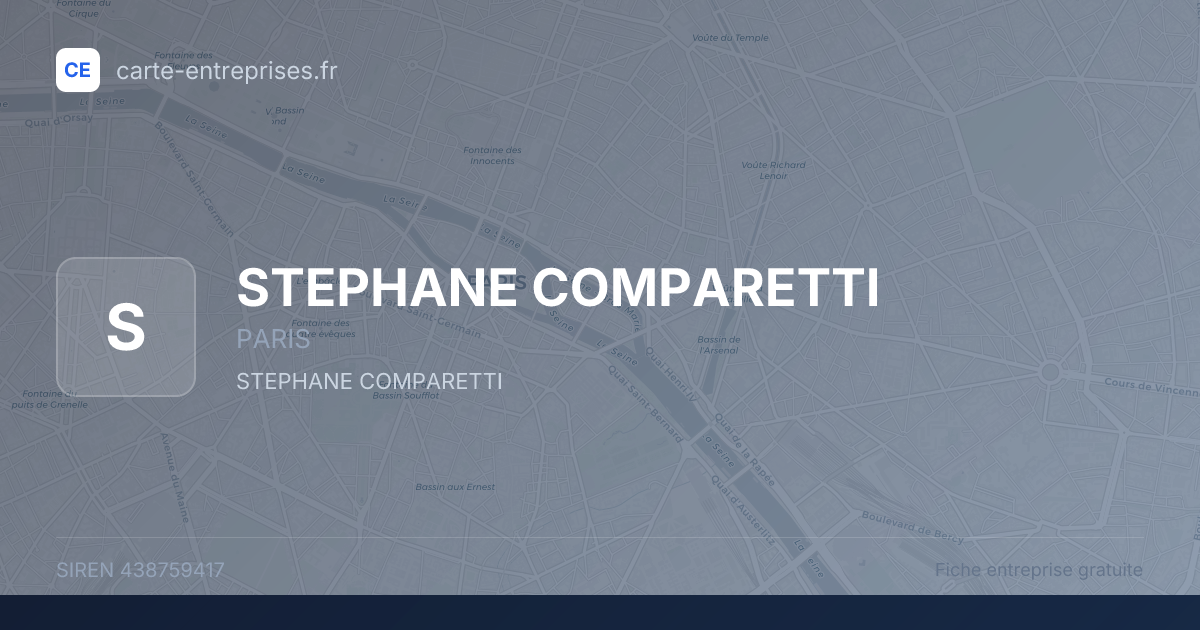 STEPHANE COMPARETTI — 438759417 — fiche entreprise