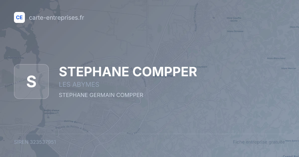 STEPHANE COMPPER — 323537951 — fiche entreprise
