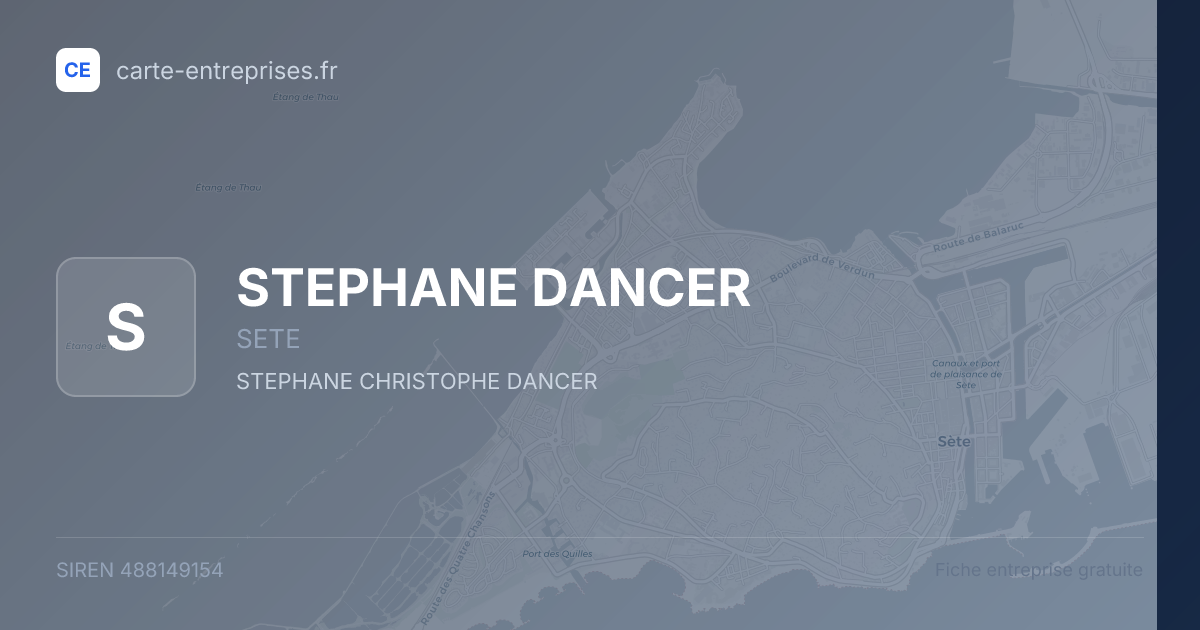 STEPHANE DANCER — 488149154 — fiche entreprise