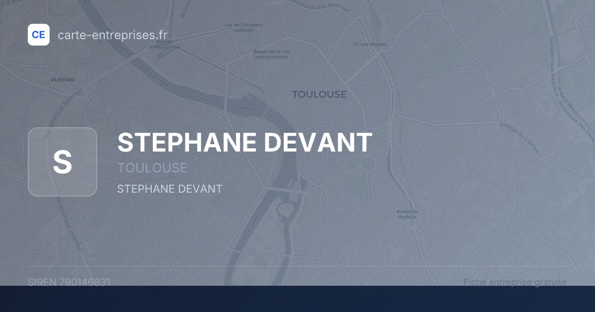 STEPHANE DEVANT — 790146831 — fiche entreprise