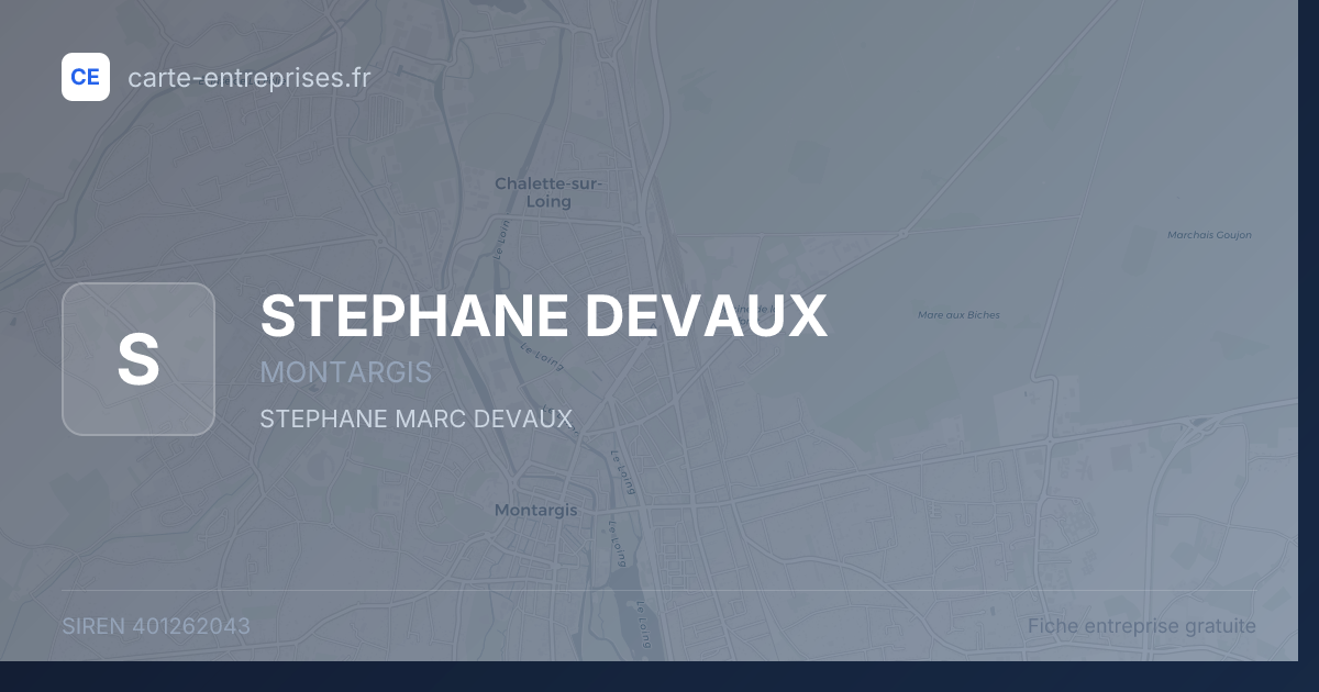 STEPHANE DEVAUX — 401262043 — fiche entreprise