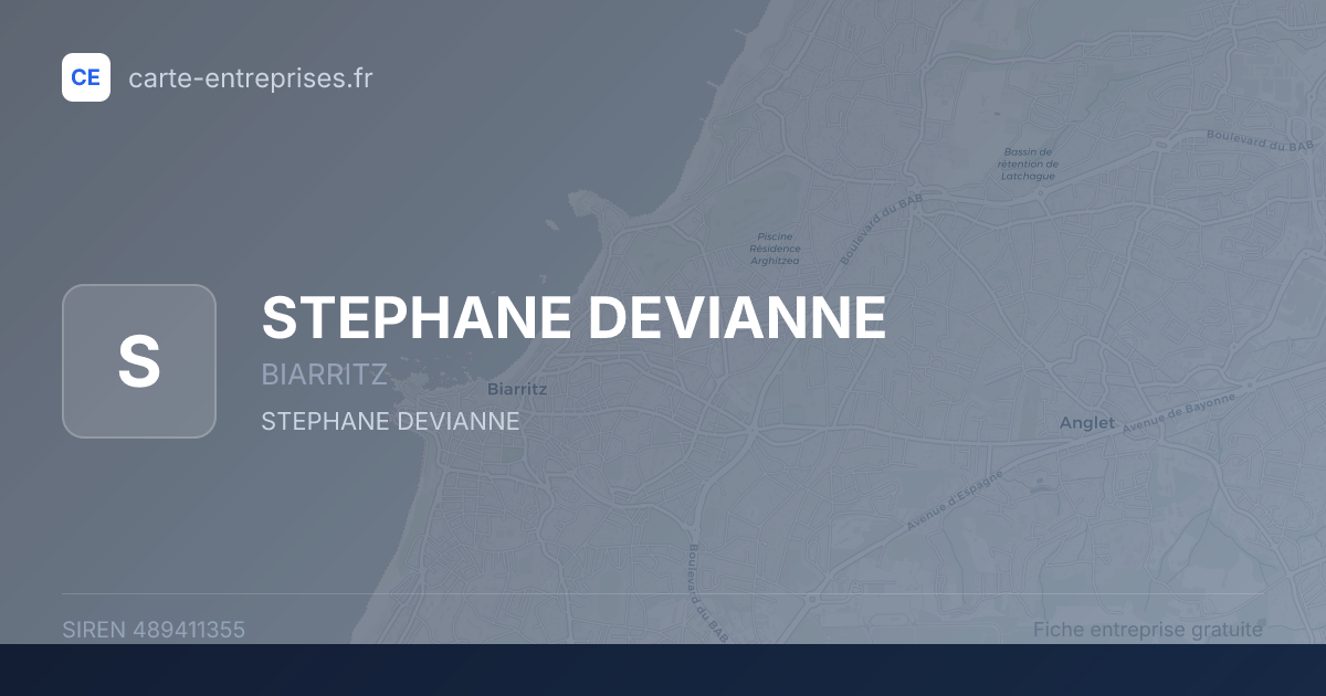 STEPHANE DEVIANNE — 489411355 — fiche entreprise