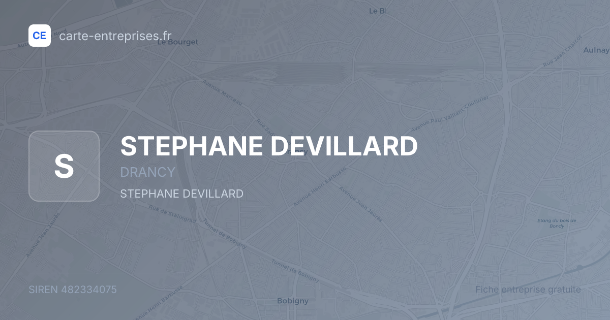 STEPHANE DEVILLARD — 482334075 — fiche entreprise
