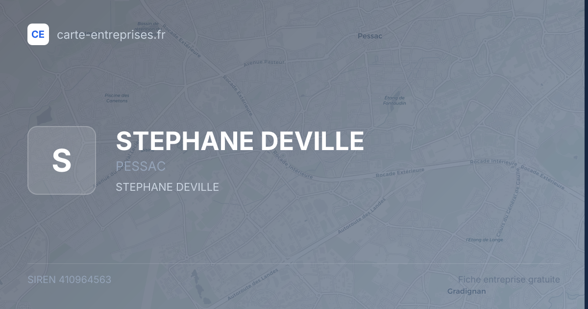 STEPHANE DEVILLE — 410964563 — fiche entreprise