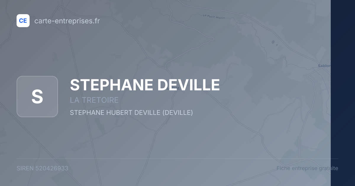 STEPHANE DEVILLE — 520426933 — fiche entreprise