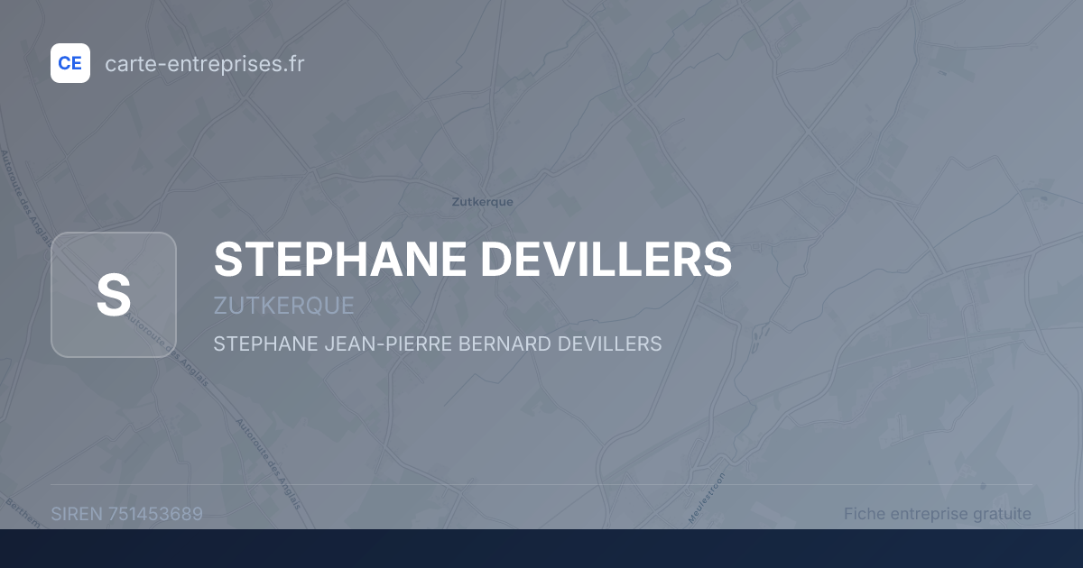 STEPHANE DEVILLERS — 751453689 — fiche entreprise