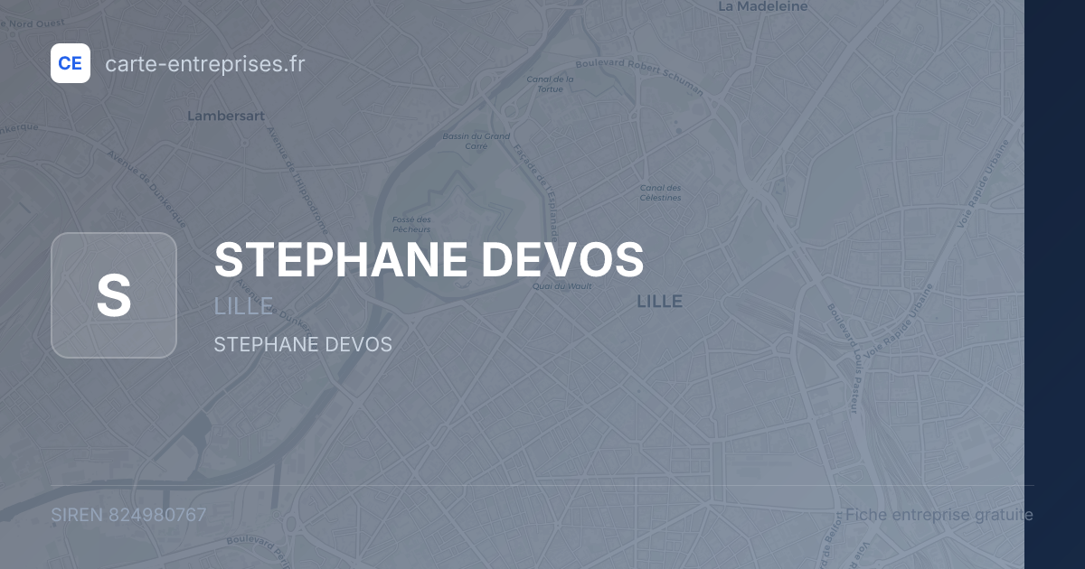 STEPHANE DEVOS — 824980767 — fiche entreprise