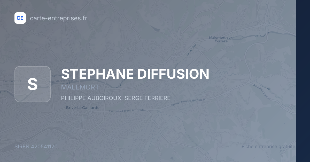 STEPHANE DIFFUSION — 420541120 — fiche entreprise