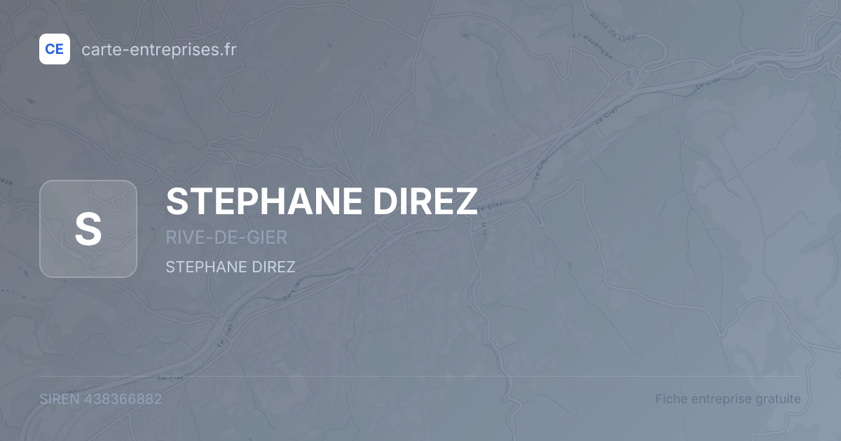 STEPHANE DIREZ — 438366882 — fiche entreprise