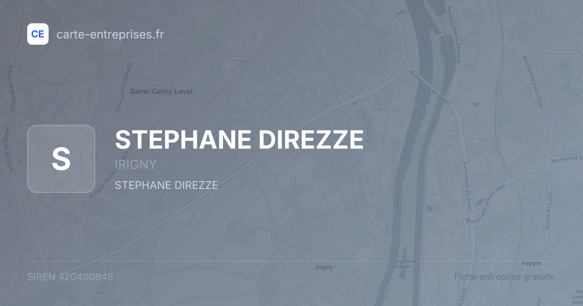 STEPHANE DIREZZE — 420400848 — fiche entreprise