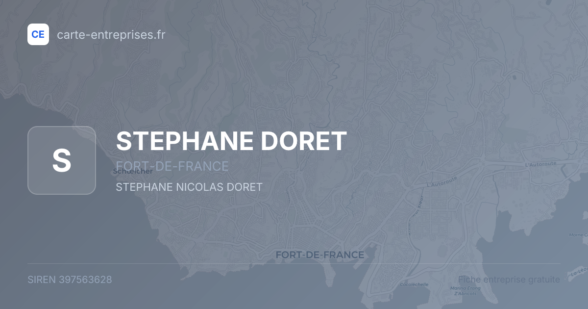 STEPHANE DORET — 397563628 — fiche entreprise