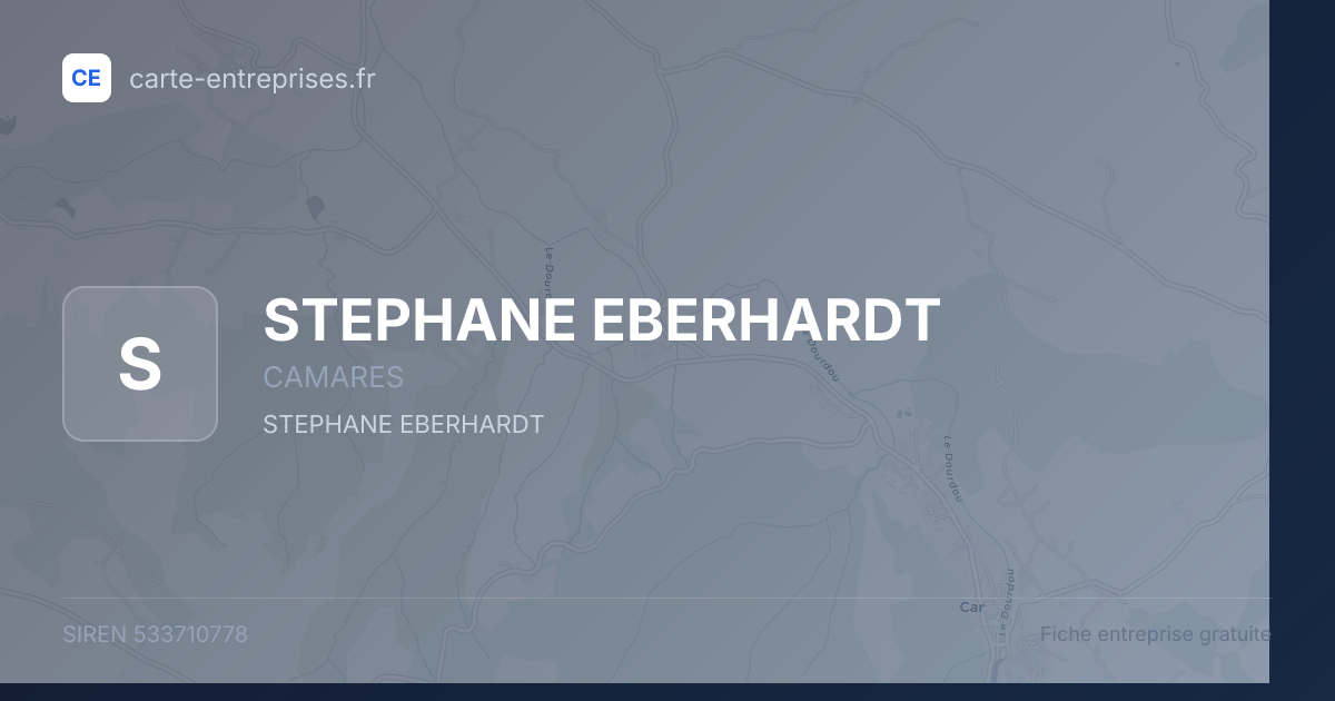 STEPHANE EBERHARDT — 533710778 — fiche entreprise