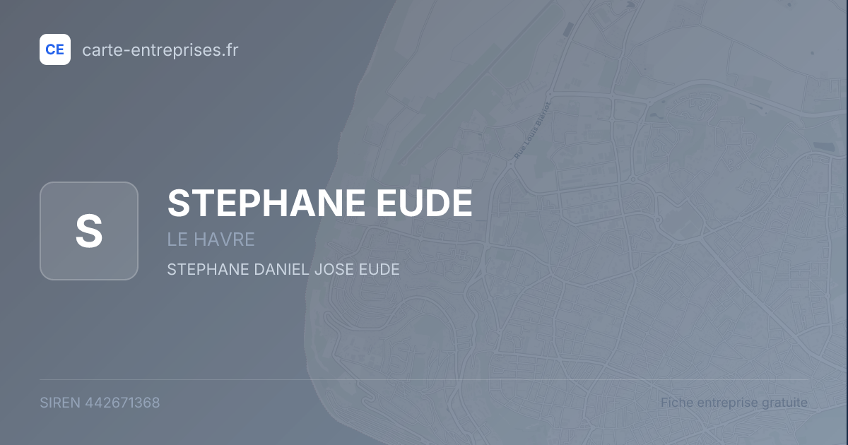 STEPHANE EUDE — 442671368 — fiche entreprise