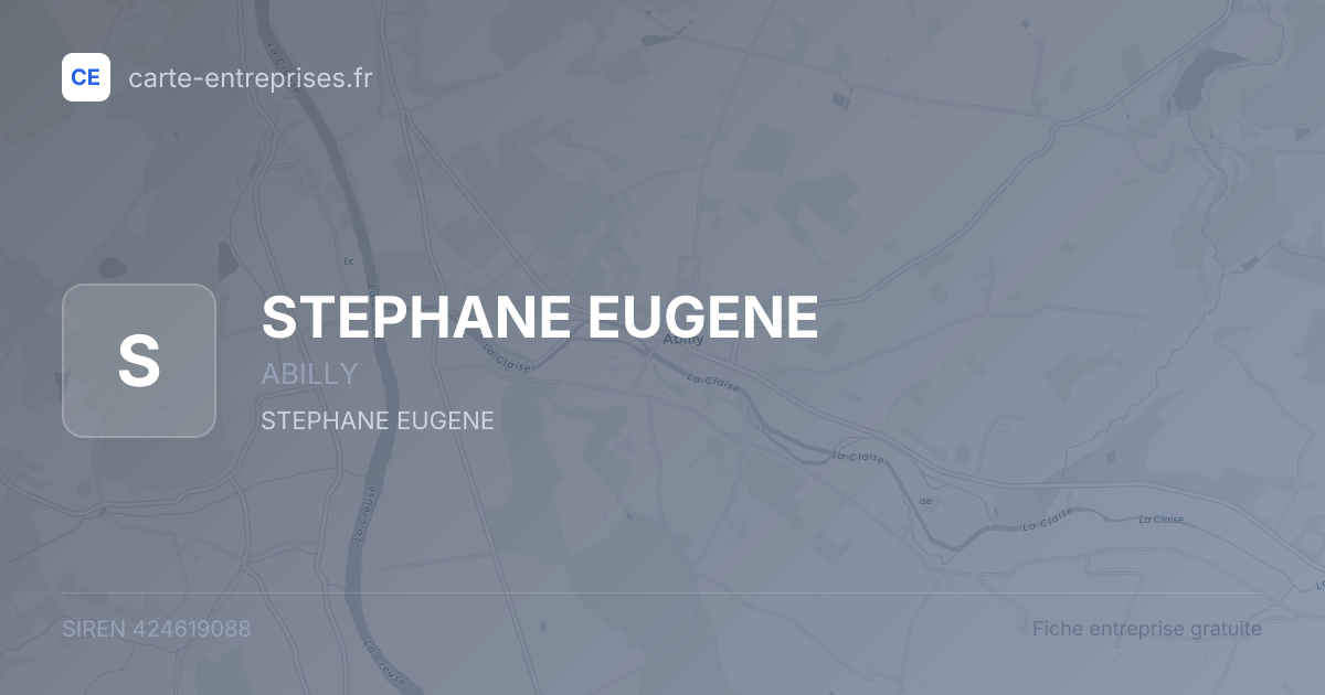 STEPHANE EUGENE — 424619088 — fiche entreprise