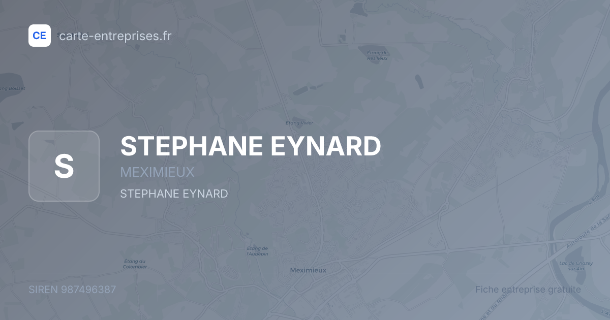 STEPHANE EYNARD — 987496387 — fiche entreprise