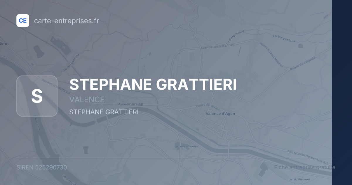 STEPHANE GRATTIERI — 525290730 — fiche entreprise
