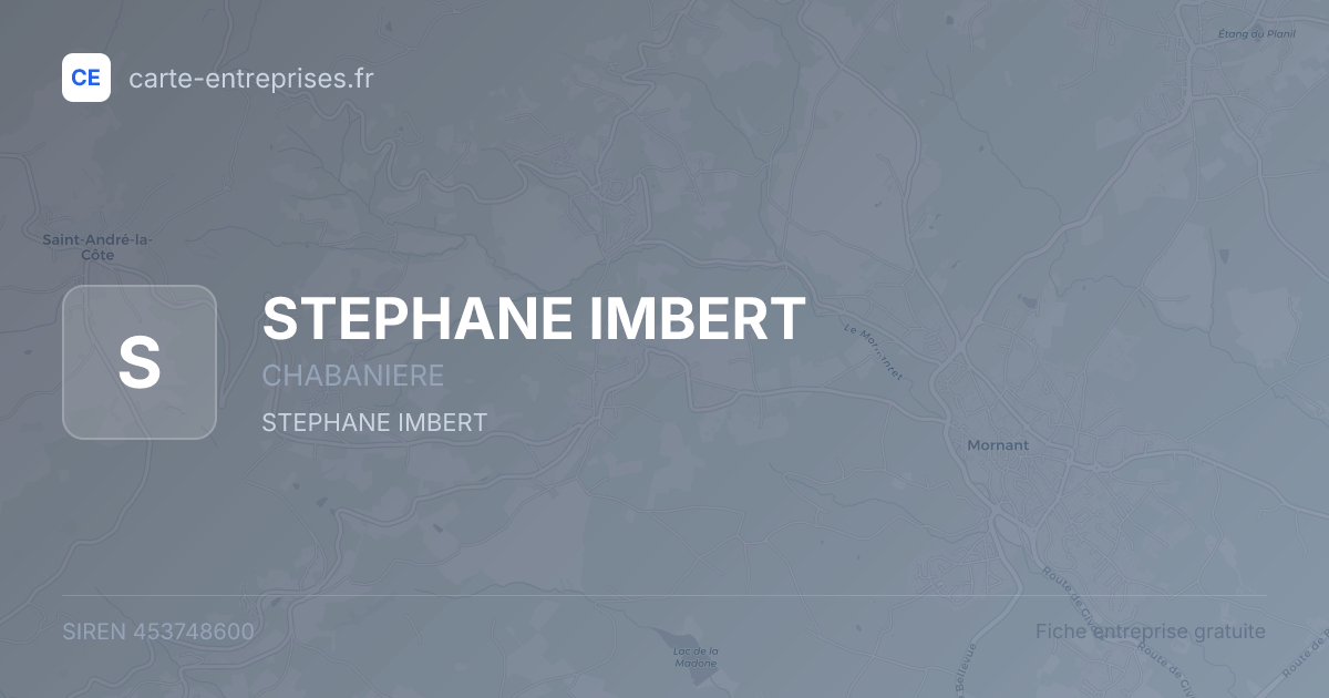 STEPHANE IMBERT — 453748600 — fiche entreprise
