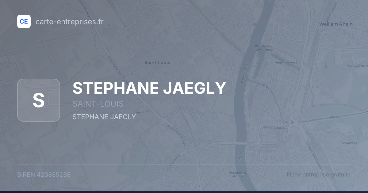 STEPHANE JAEGLY — 423855238 — fiche entreprise