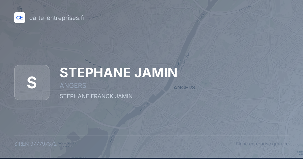 STEPHANE JAMIN — 977797372 — fiche entreprise