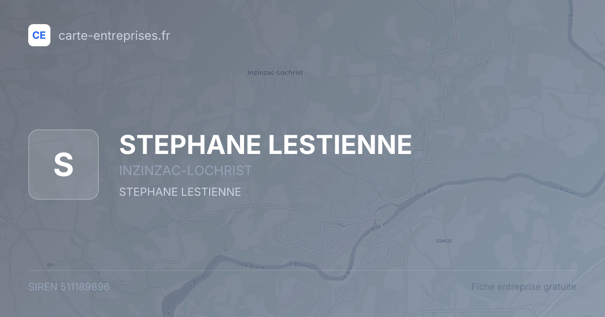 STEPHANE LESTIENNE — 511189896 — fiche entreprise