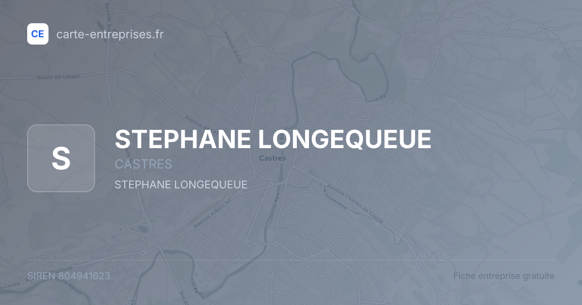 STEPHANE LONGEQUEUE — 804941623 — fiche entreprise